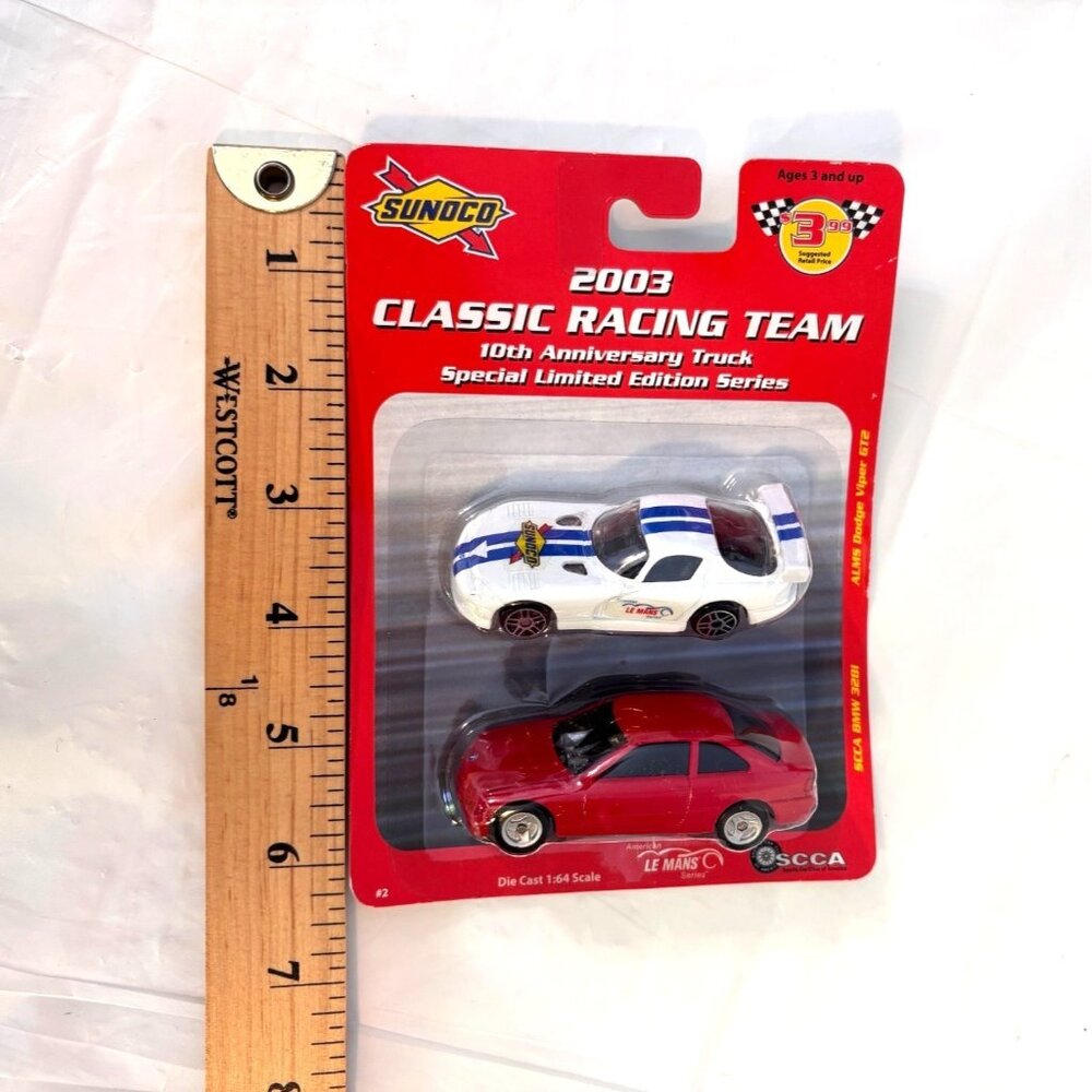 Sunoco 2003 Classic Racing Team Diecast 1:64 Maisto BMW 328i Dodge Viper GTS - Picture 4 of 5